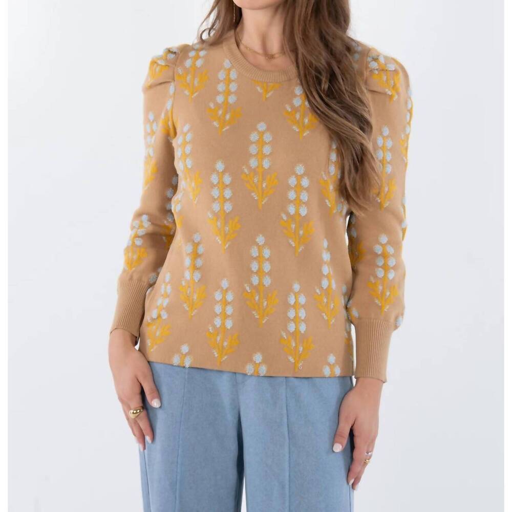NEW EMILY MCCARTHY julia sweater in beige